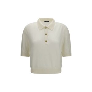 Balmain White Wool Oves Aries Polo Shirt