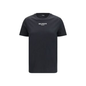 Balmain Black Cotton T-Shirt