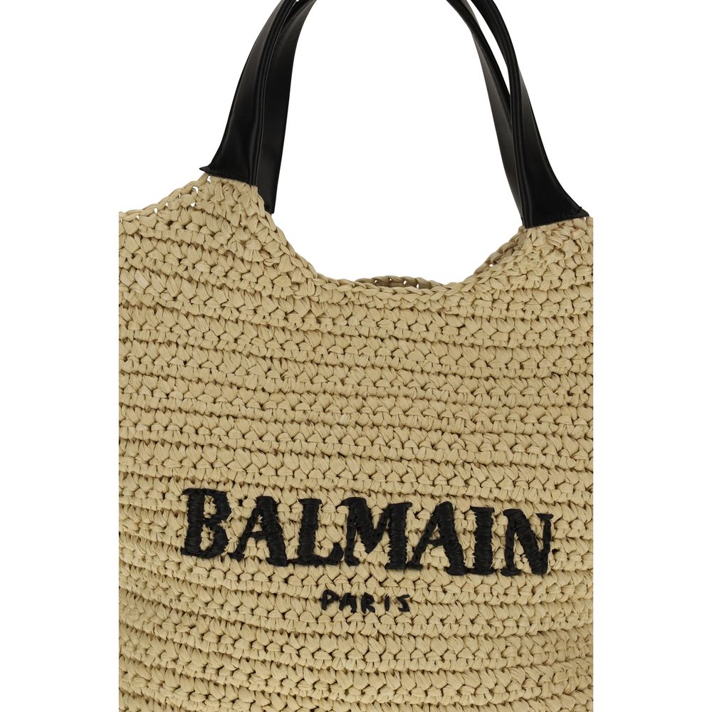 Balmain Beige Viscose Shoulder Bag - immagine 4