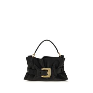 Balmain Black Calf Leather Bos Taurus Handbag