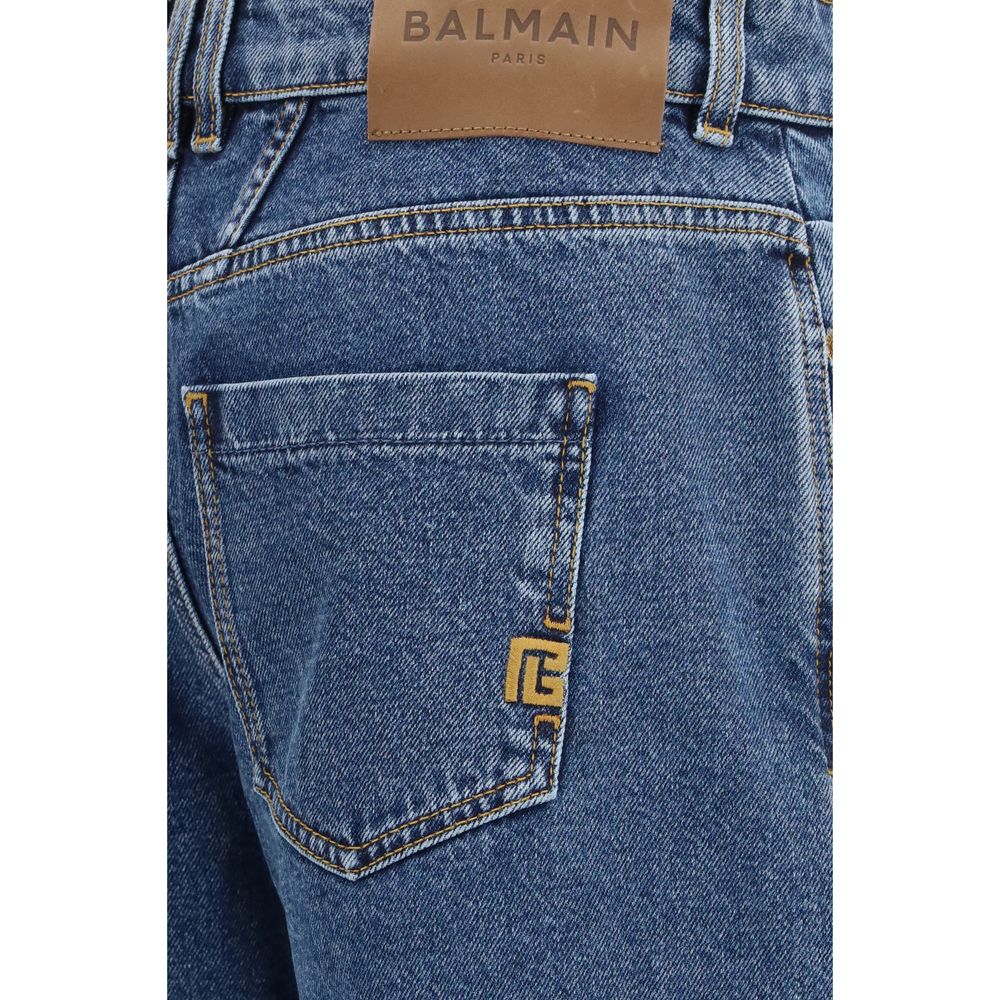 Balmain Blue Cotton Jeans Denim - immagine 3