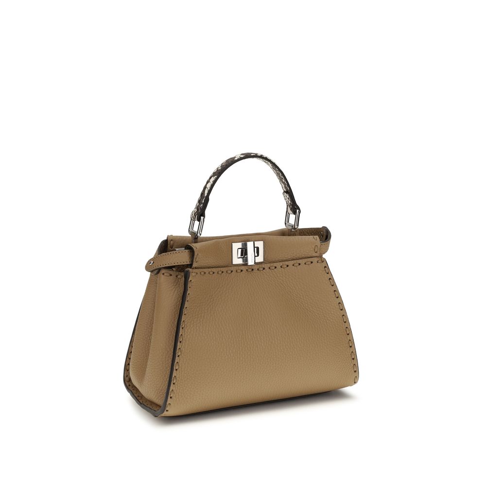 Fendi Beige Calf Leather Bos Taurus Handbag - immagine 3