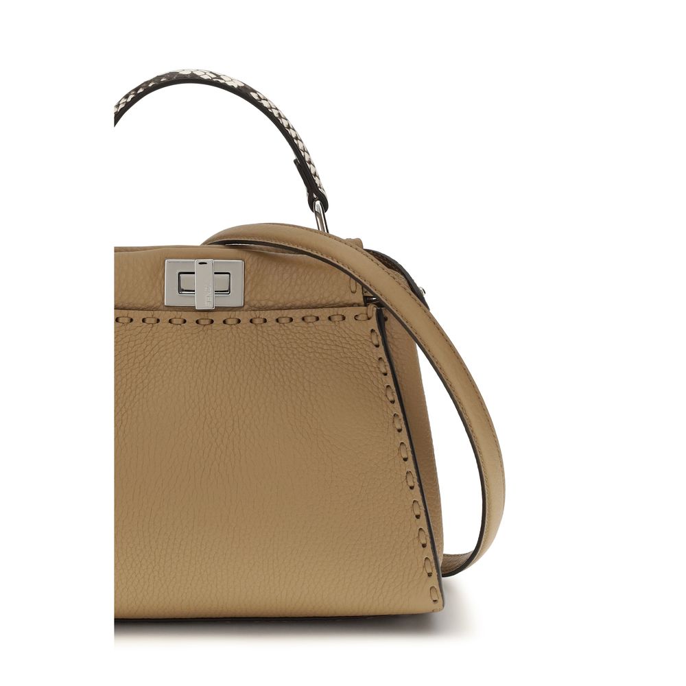 Fendi Beige Calf Leather Bos Taurus Handbag - immagine 4