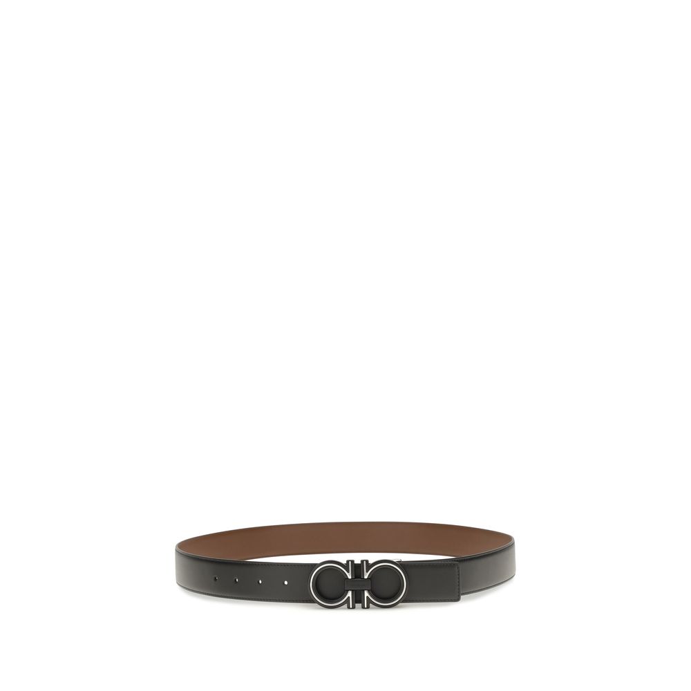 Ferragamo Blue Calf Leather Bos Taurus Regular Belt - immagine 2
