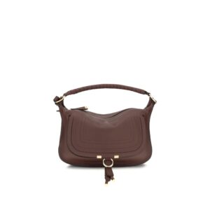Chloé Bordeaux Calf Leather Bos Taurus Shoulder Bag