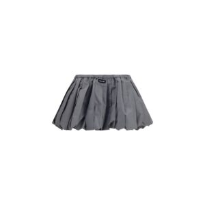 Miu Miu Gray Polyester Mini Skirt