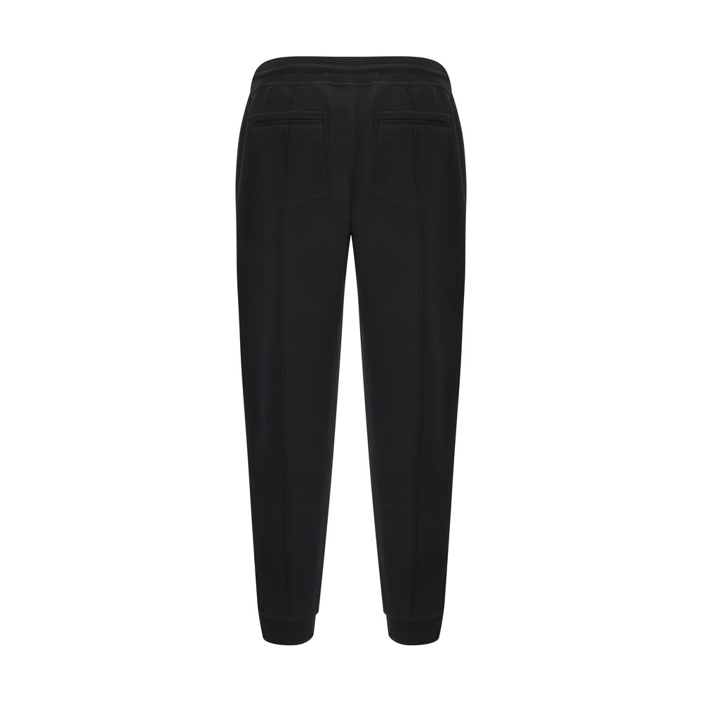 Brunello Cucinelli Black Cotton Joggers (Workout Pants) - immagine 2
