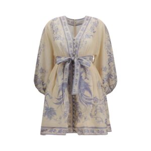 Zimmermann Multicolor Linen Casual Dress
