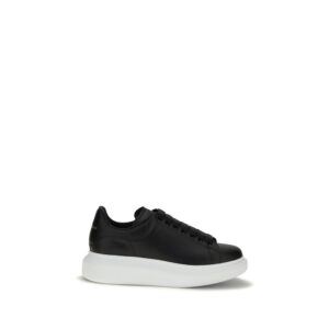 Alexander McQueen Black Calf Leather Bos Taurus Platform Sneakers