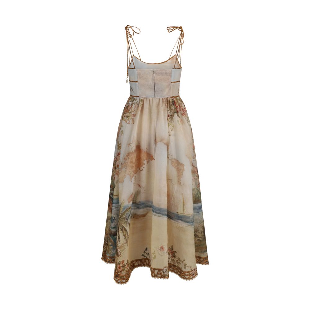 Zimmermann Beige Linen Casual Dress - immagine 2