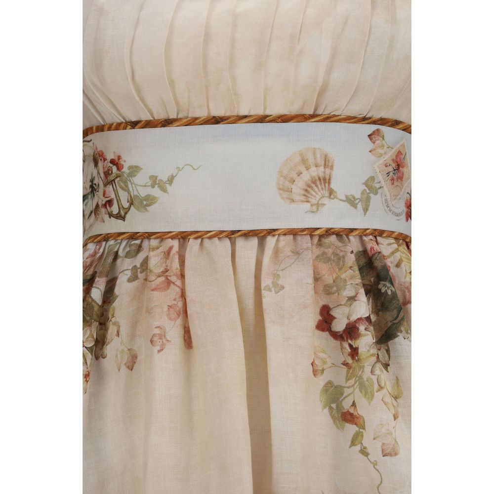 Zimmermann Beige Linen Casual Dress - immagine 3