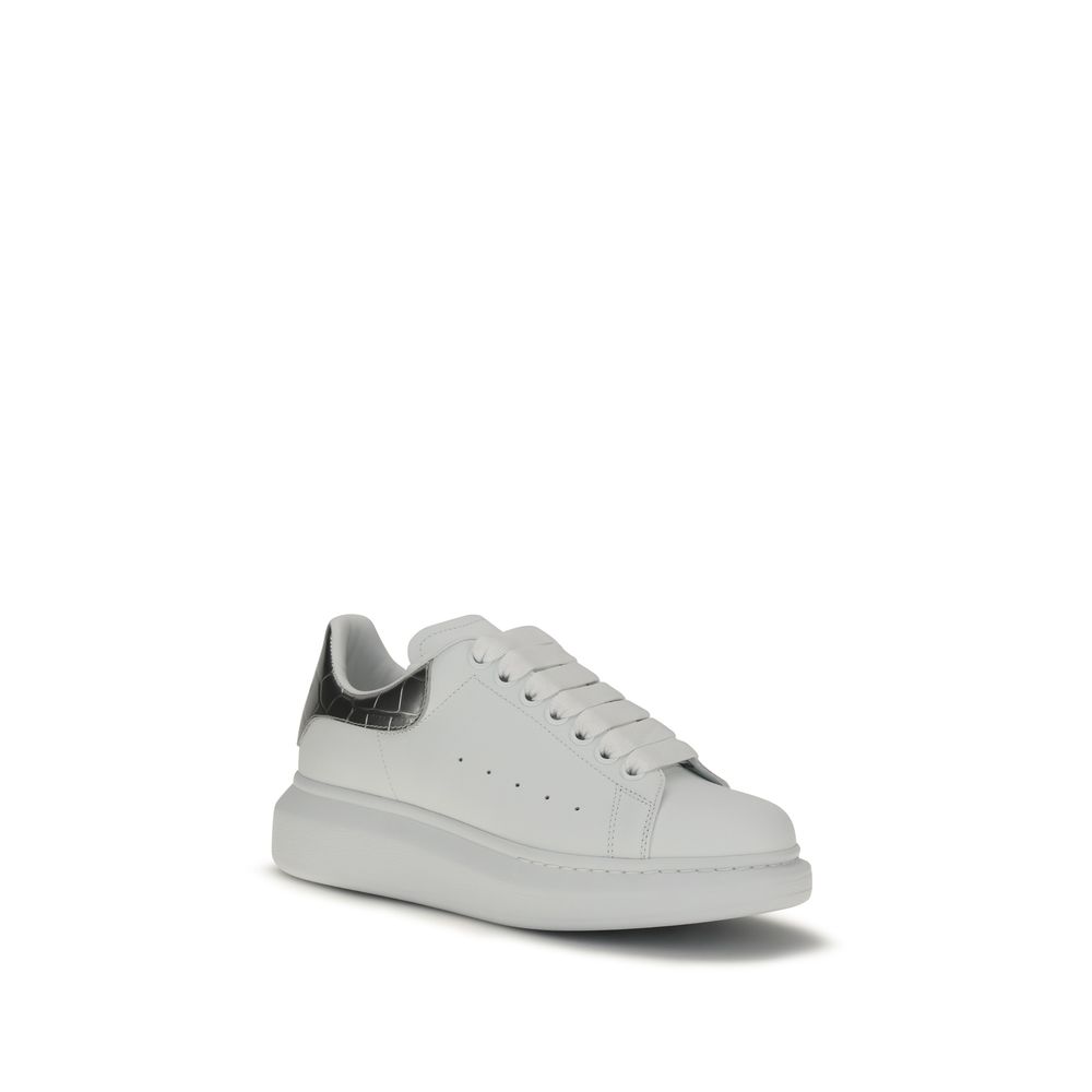 Alexander McQueen White Calf Leather Bos Taurus Platform Sneakers - immagine 2