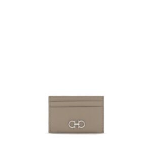 Ferragamo Beige Calf Leather Bos Taurus Wallet