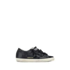 Golden Goose Black Calf Leather Bos Taurus Sneakers