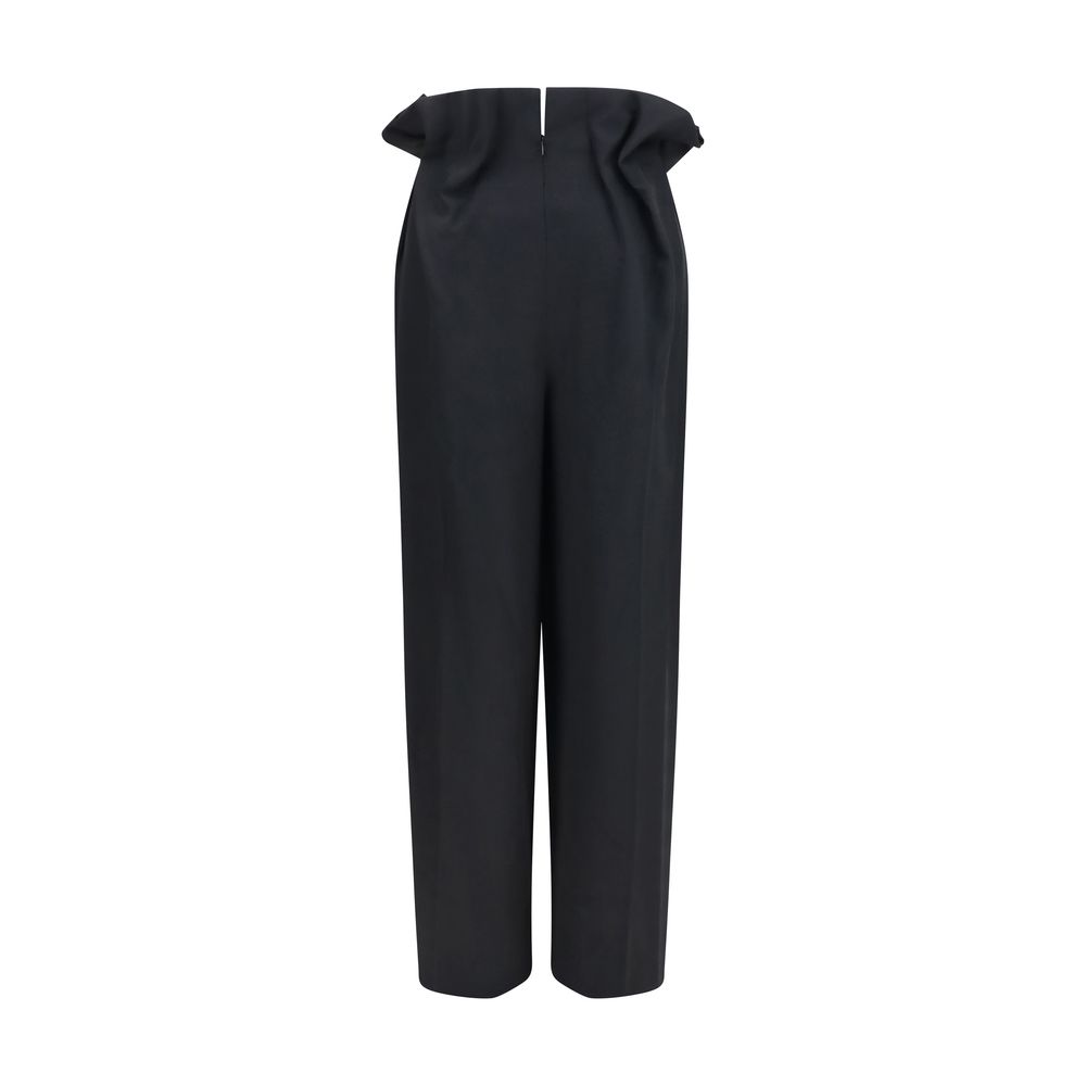 Khaite Black Wool Oves Aries Casual Pants - immagine 2