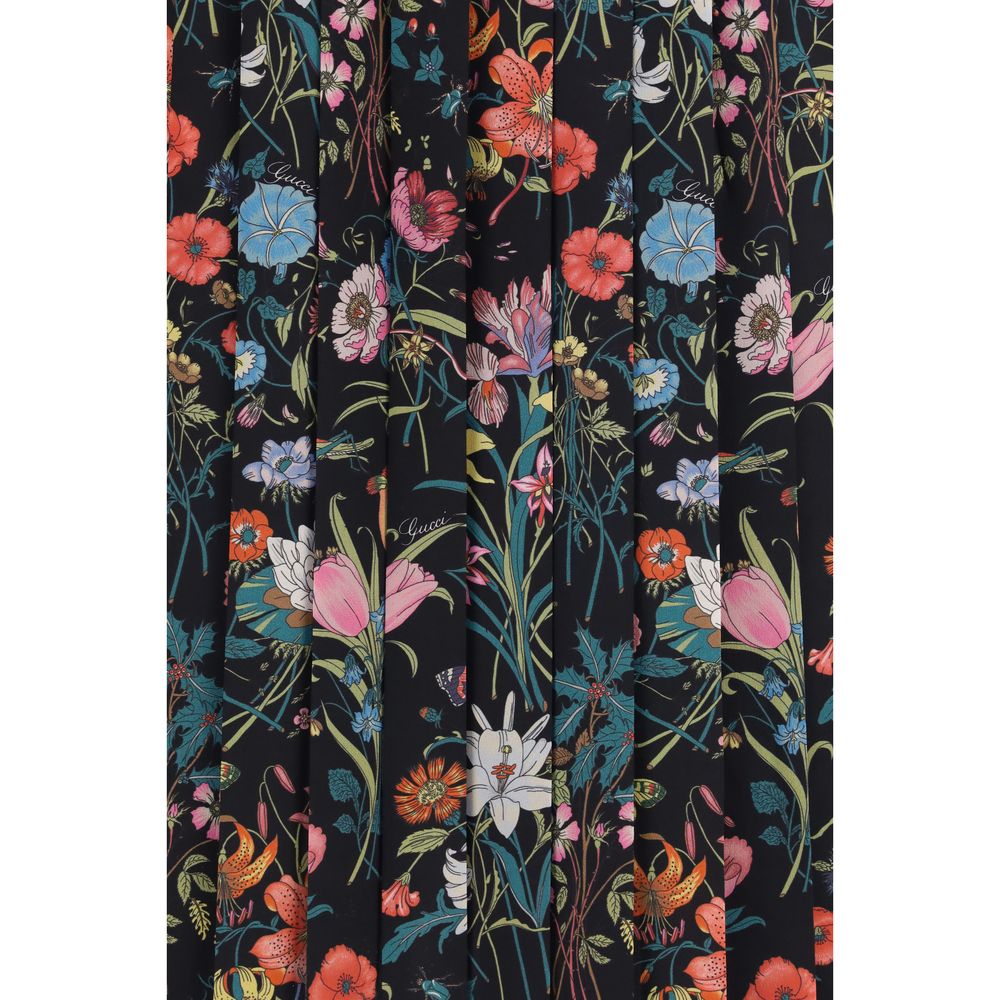Gucci Multicolor Silk Midi Skirt - immagine 3