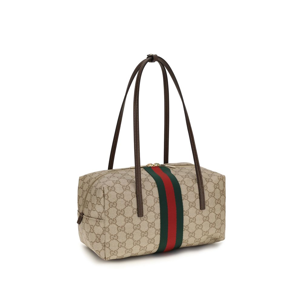 Gucci Beige Cotton Shoulder Bag - immagine 3