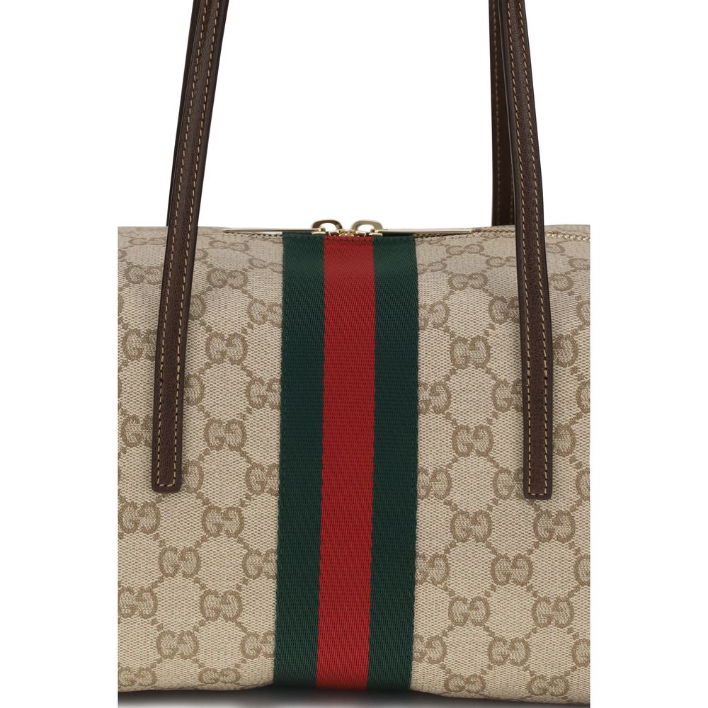 Gucci Beige Cotton Shoulder Bag - immagine 4