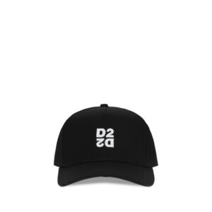 Dsquared² Black Cotton Cap (Baseball Hat)
