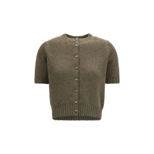 Khaite Bicolor Cashmere Cardigan