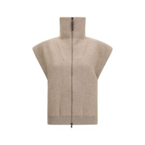 Brunello Cucinelli Beige Cashmere Cardigan