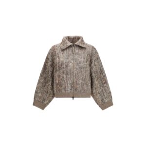 Brunello Cucinelli Beige Mohair Cardigan