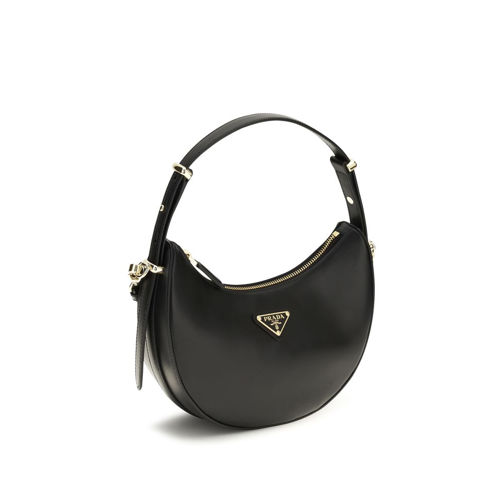Prada Black Calf Leather Bos Taurus Shoulder Bag - immagine 2