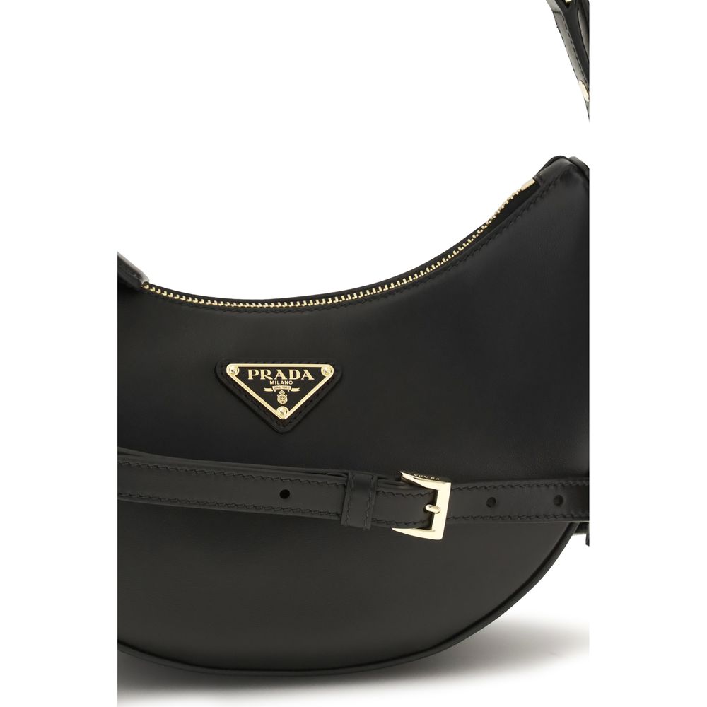 Prada Black Calf Leather Bos Taurus Shoulder Bag - immagine 4