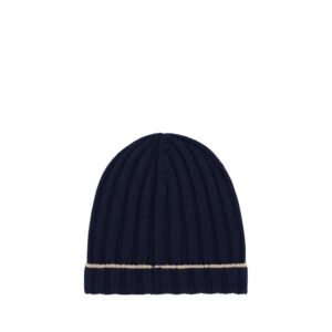 Brunello Cucinelli Blue Cashmere Beanie