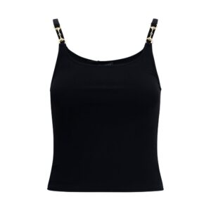 Gucci Black Viscose Sleeveles T-Shirt