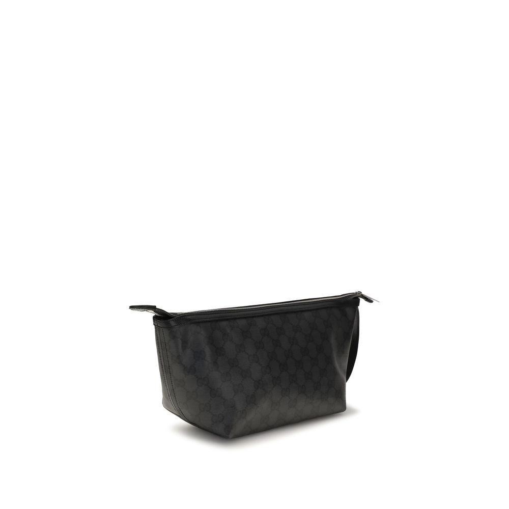 Gucci Black Cotton Clutch Bag - immagine 3