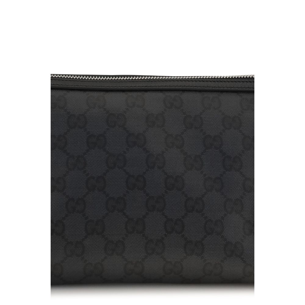 Gucci Black Cotton Clutch Bag - immagine 4