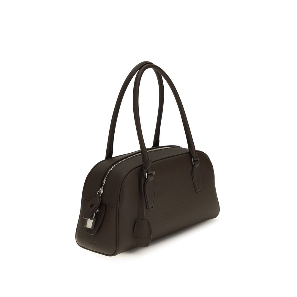 The Row Brown Calf Leather Bos Taurus Shoulder Bag - immagine 2