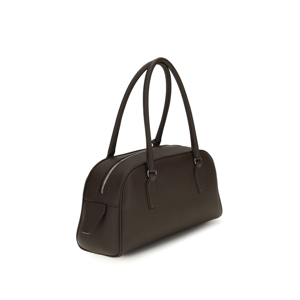 The Row Brown Calf Leather Bos Taurus Shoulder Bag - immagine 3