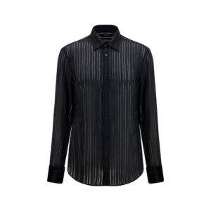 Gucci Black Silk Dress Shirt