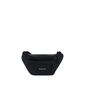 Balenciaga Black Polyester Clutch Bag