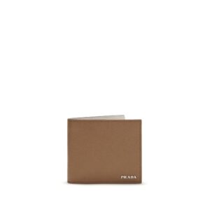 Prada Beige Calf Leather Bos Taurus Wallet