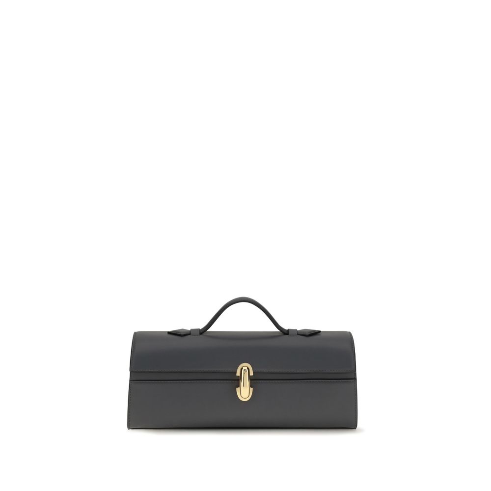 Savette Gray Calf Leather Bos Taurus Handbag