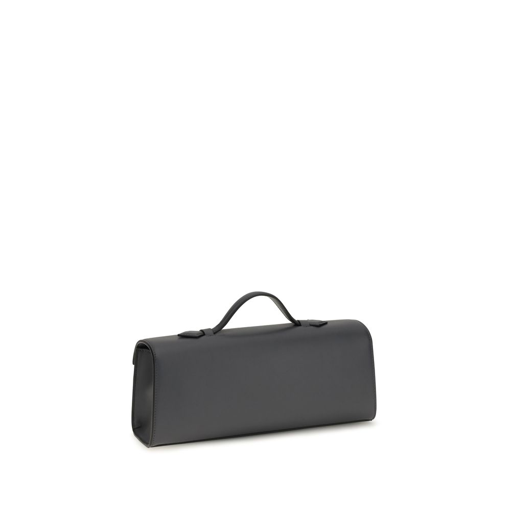 Savette Gray Calf Leather Bos Taurus Handbag - immagine 3