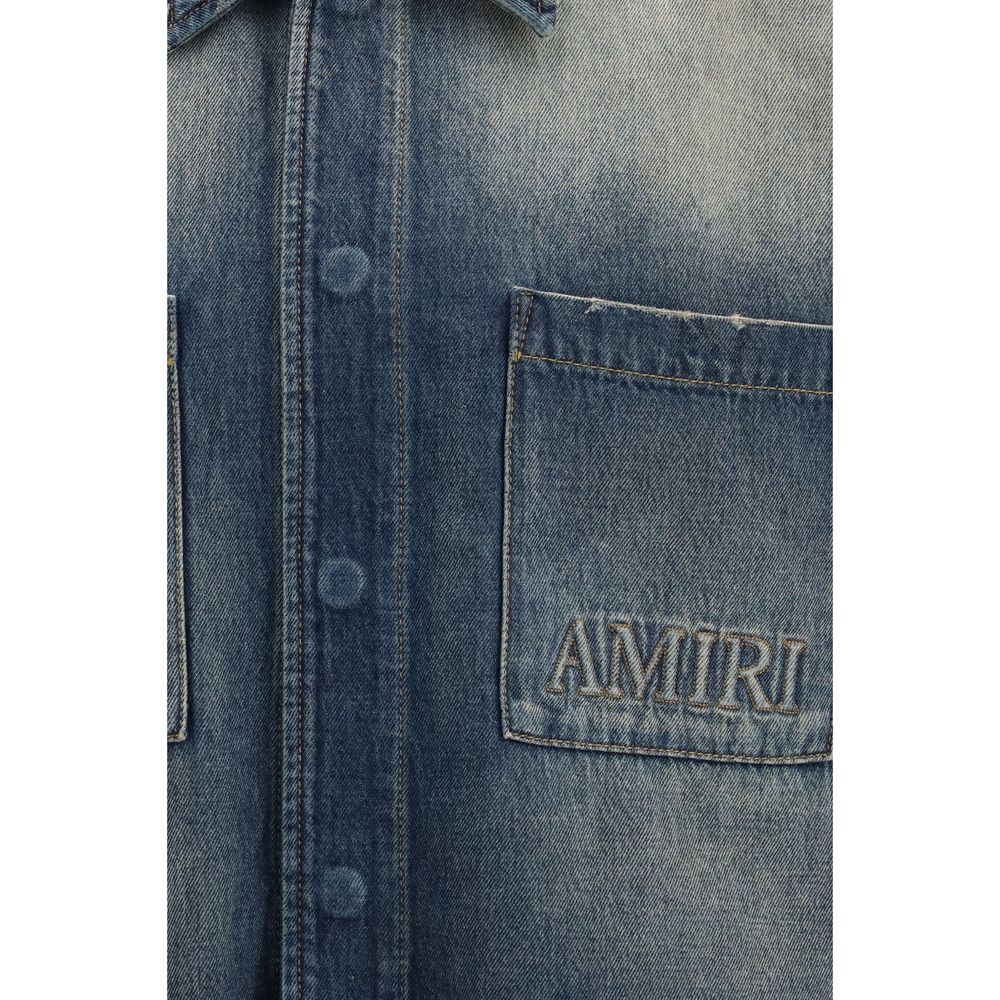 Amiri Blue Denim Shirt - immagine 3
