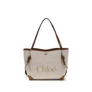 Chloé Beige Cotton Shoulder Bag