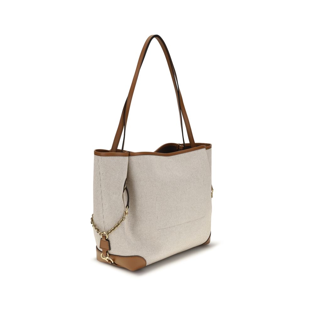 Chloé Beige Cotton Shoulder Bag - immagine 3
