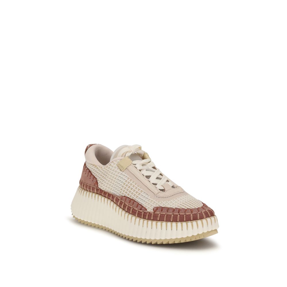 Chloé Beige Nylon Chunky Sneakers - immagine 2