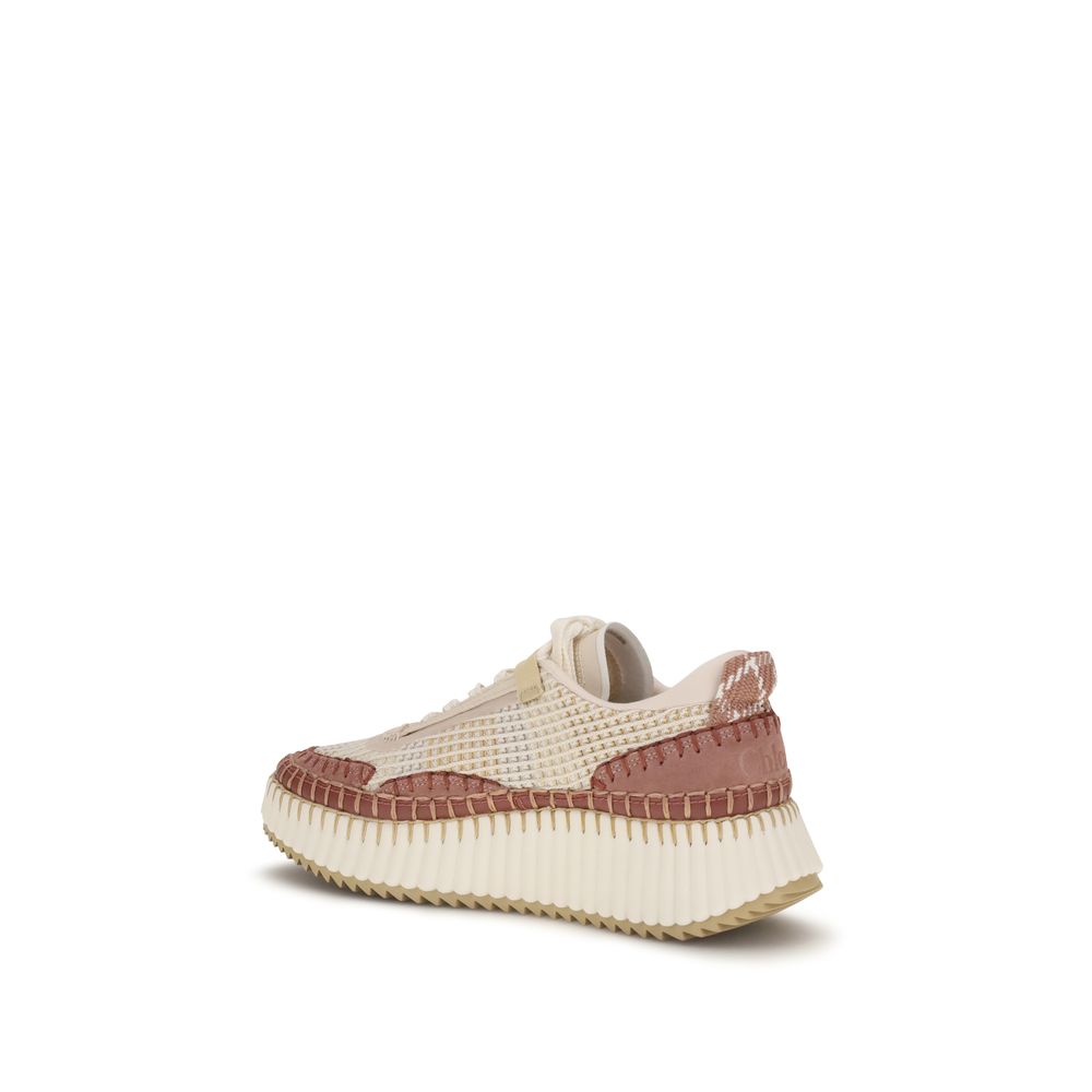 Chloé Beige Nylon Chunky Sneakers - immagine 3
