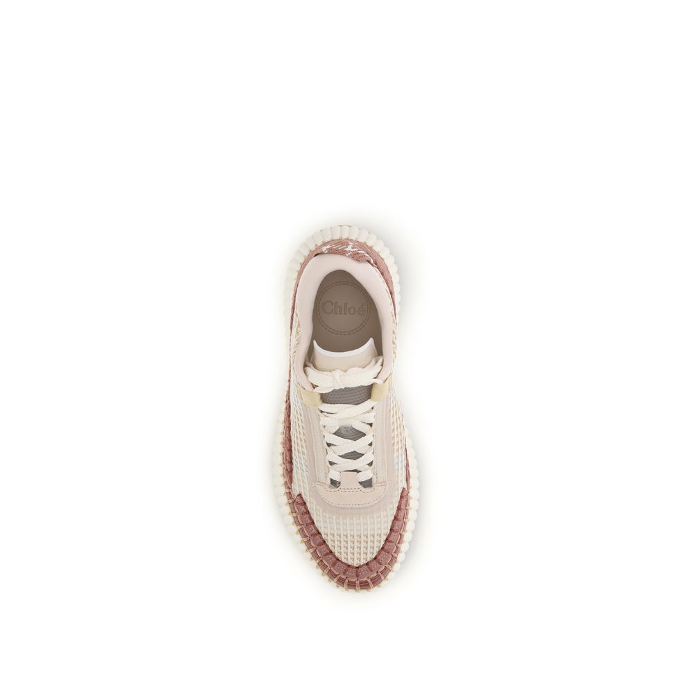 Chloé Beige Nylon Chunky Sneakers - immagine 4
