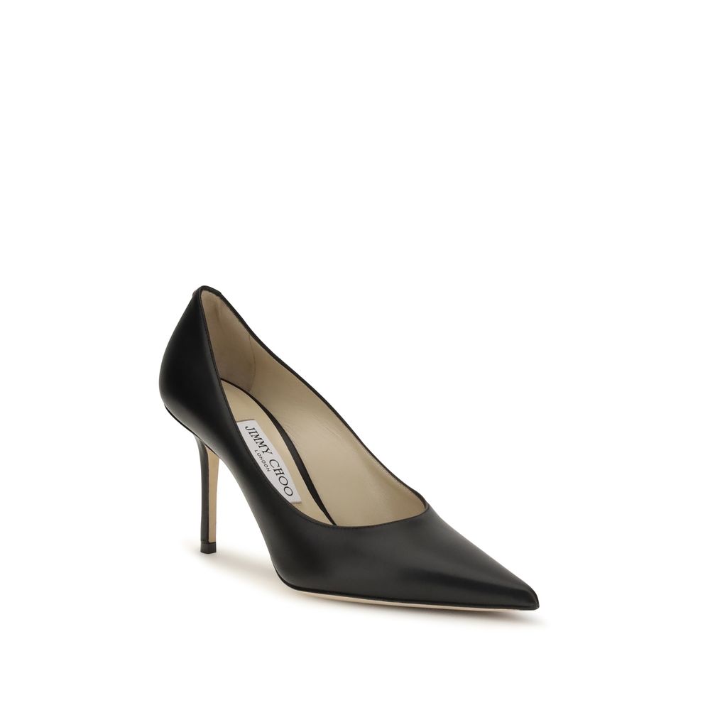 Jimmy Choo Black Calf Leather Bos Taurus High Heel Pumps - immagine 2