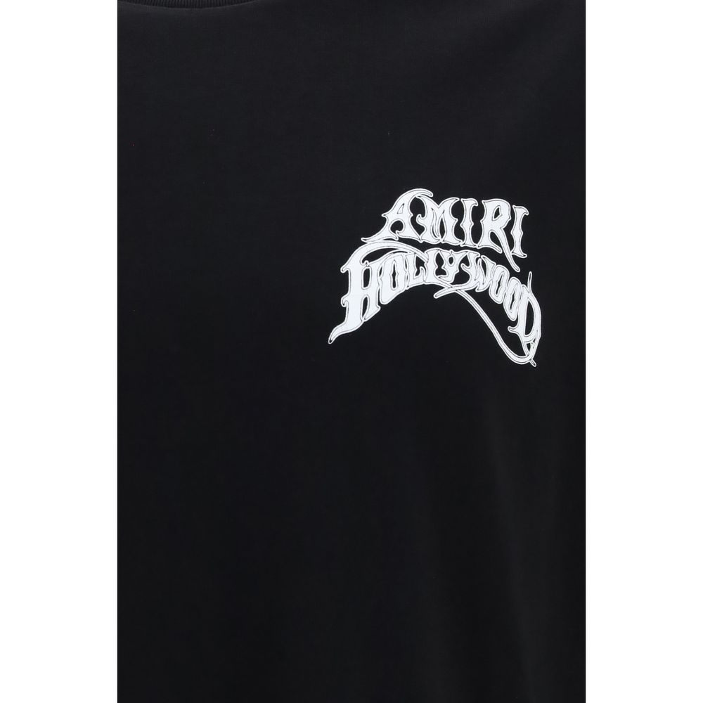 Amiri Black Cotton T-Shirt - immagine 3