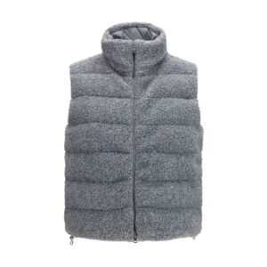 Herno Gray Polyester Sleeveless Jacket