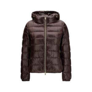 Herno Brown Polyamide Full-Length Jacket