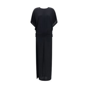 The Row Black Viscose Casual Dress